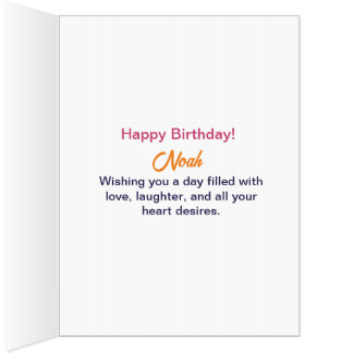 Happy Birthday with Custom Text Red Green Circles Card