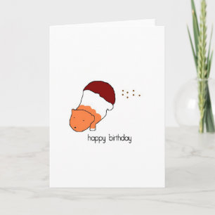 Happy birthday with Guinea Pig Card
