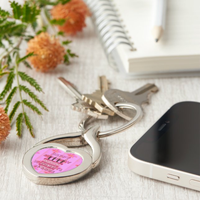 Happy Birthday With Lots of Love Keychain (Side)