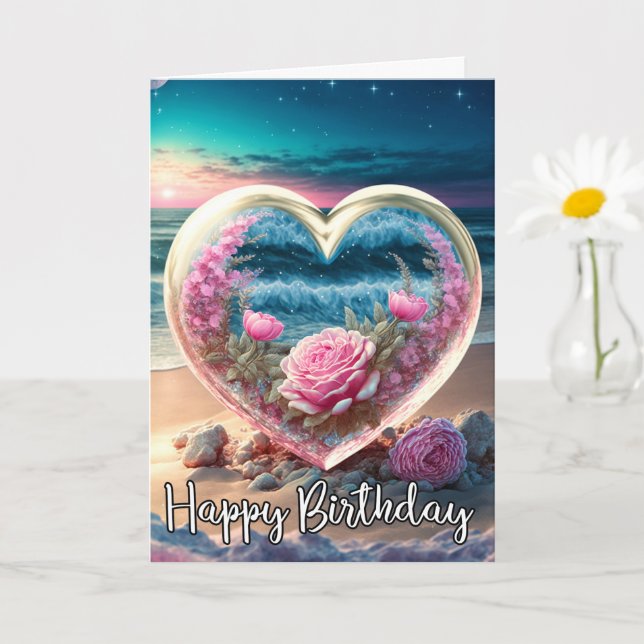 Happy Birthday With Love Card (Small Plant)