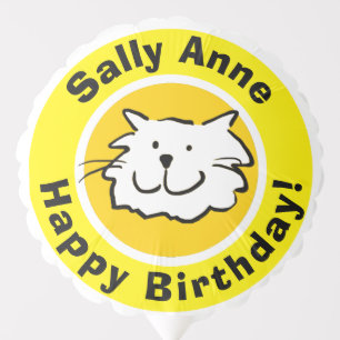 Happy Birthday with Name Balloon