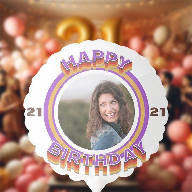 Happy Birthday With Photo Balloon (Creator Uploaded)