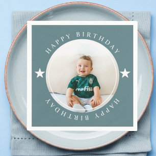 Happy Birthday With Photo Napkins