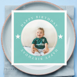 Happy Birthday With Photo Napkins