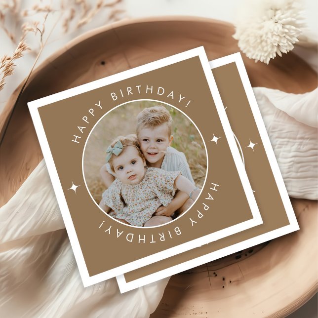 Happy Birthday With Photo Napkins (Creator Uploaded)