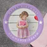 Happy Birthday With Photo Paper Plates<br><div class="desc">Celebrate your special day in style with our customizable "Happy Birthday With Photo" paper plates! These plates are perfect for adding a personal touch to your birthday party. Simply upload your favorite photo, and we'll create a unique and memorable design just for you. Made from high-quality, sturdy paper, these plates...</div>