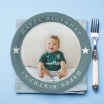 Happy Birthday With Photo Paper Plates<br><div class="desc">Celebrate your special day in style with our customizable "Happy Birthday With Photo" paper plates! These plates are perfect for adding a personal touch to your birthday party. Simply upload your favorite photo, and we'll create a unique and memorable design just for you. Made from high-quality, sturdy paper, these plates...</div>