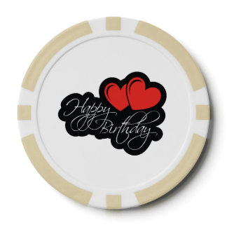 Happy Birthday Poker Chips | Zazzle