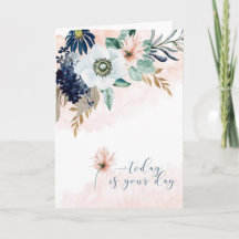 Happy Birthday with Watercolor Floral