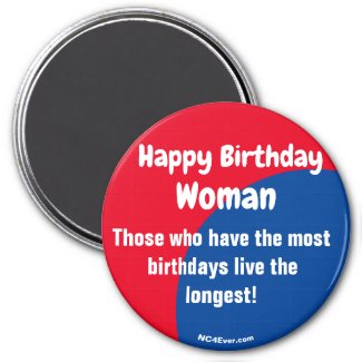 Happy Birthday Woman magnet