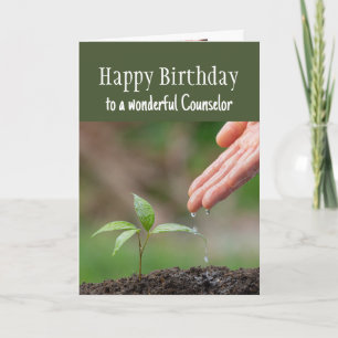 Happy Birthday Wonderful Counselor Card