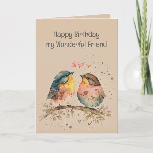 Happy Birthday Wonderful Friend Thank God for You Card