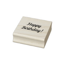 Happy birthday rubber stamp, happy birthday stamp