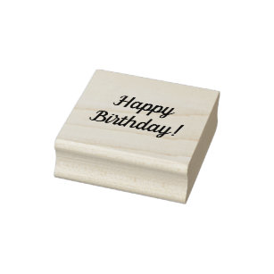 Happy Birthday Wood Mount Stamp G3-15301F