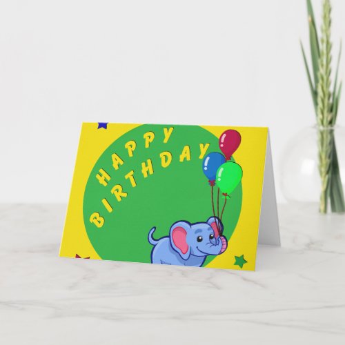 Happy  Birthday Word Cloud Card