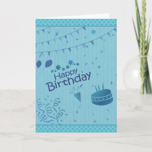 Happy Birthday Word Cloud Card