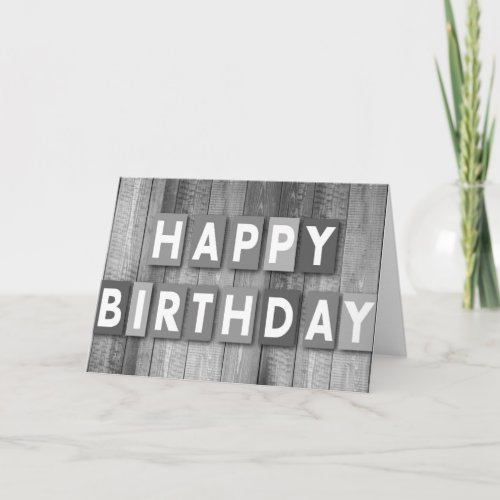 Happy Birthday Word Cloud Card