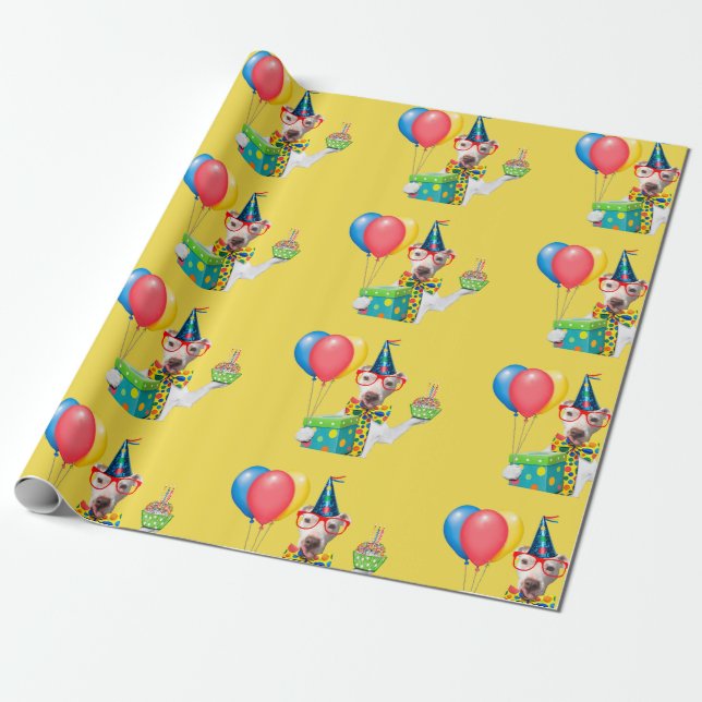 Happy Birthday Wrapping Paper (Unrolled)
