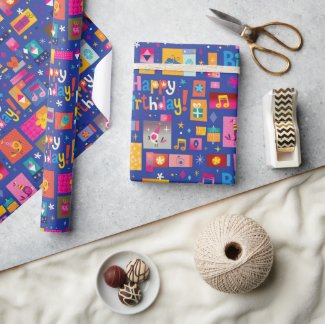 Happy Birthday Wrapping Paper