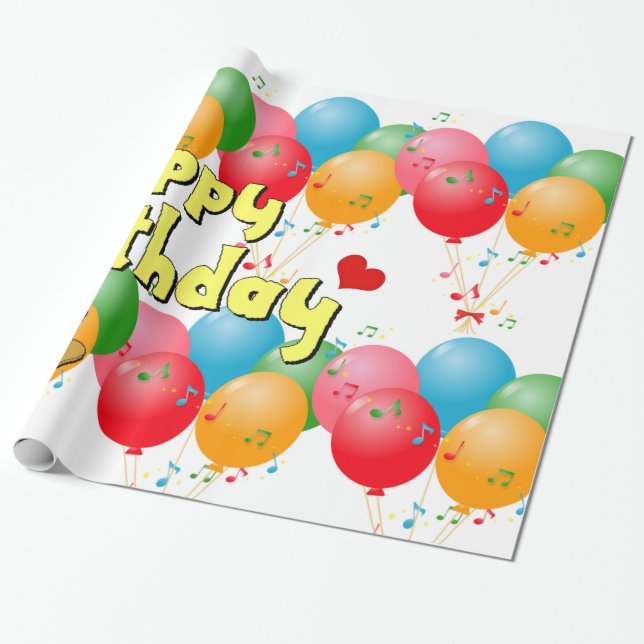 Happy Birthday! Wrapping Paper (Unrolled)
