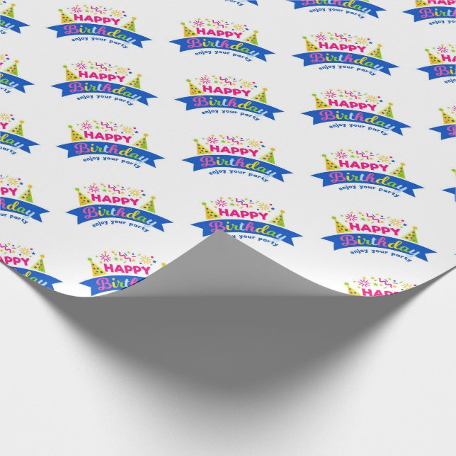 Happy Birthday Wrapping Paper (Corner)