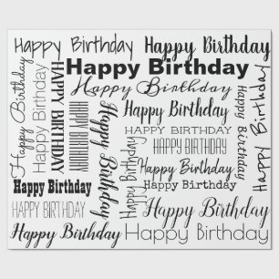 Happy Birthday Wrapping Paper