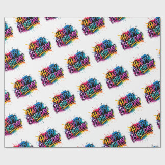 Happy Birthday Wrapping Paper printable