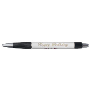 happy birthday yellow maron pastel modern trendy s pen