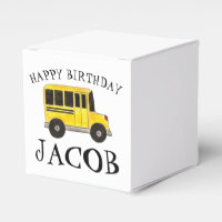 Happy Birthday Yellow School Bus Teacher Education