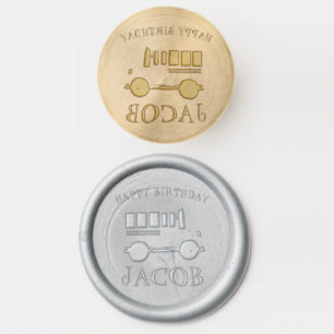Happy Birthday Yellow School Bus Teacher Education Wax Seal Stamp