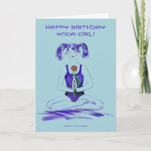 Happy Birthday Yoga Girl! Card