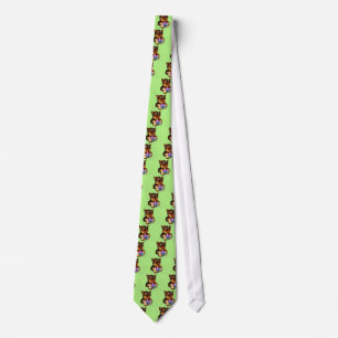 HAPPY BIRTHDAY YORKIE POO NECK TIE