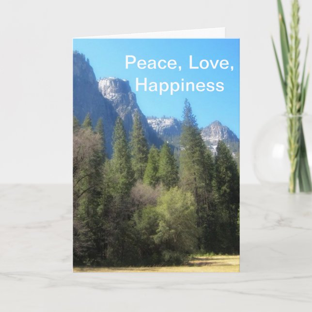 Happy Birthday Yosemite National Park (C) Card (Front)