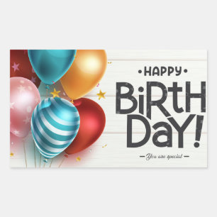 Happy Birthday! You are special! Rectangular Sticker