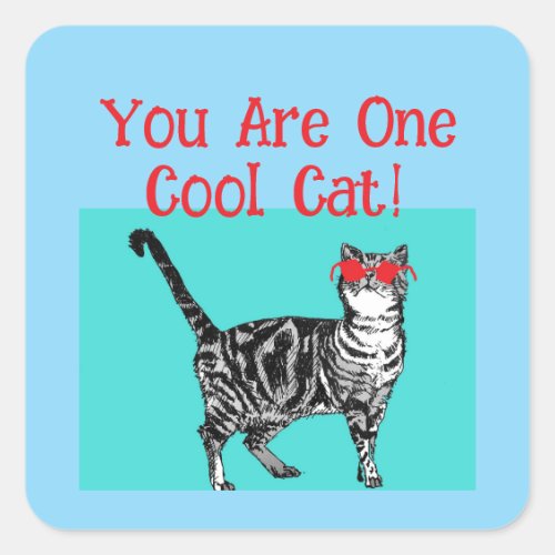 Happy Birthday You Cool Tabby Cat Mens Husband