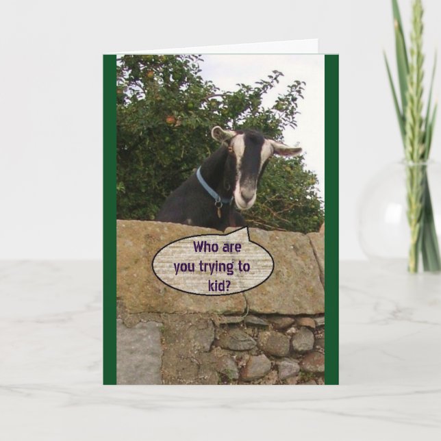 Happy Birthday You Old Goat! - Card (Front)