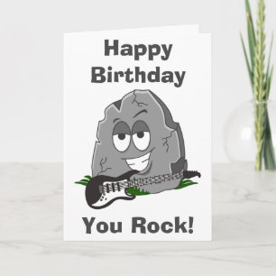 Happy Birthday You Rock! Card