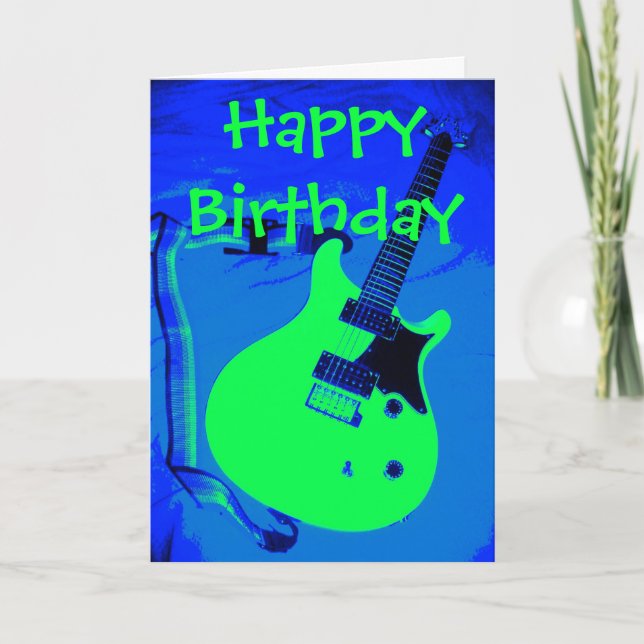 Happy Birthday You Rock Card (Front)