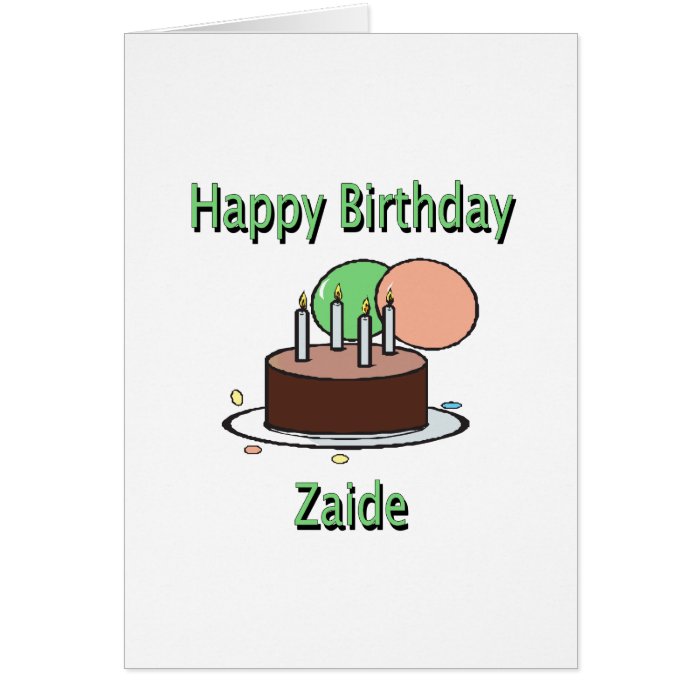 Happy Birthday Zaide Yiddish Grandpa Birthday Desi Greeting Cards