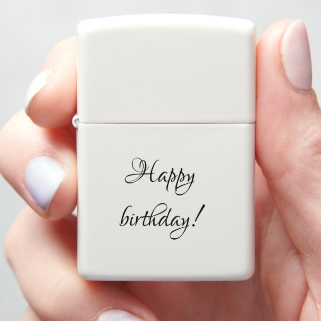 Happy birthday zippo lighter | Zazzle
