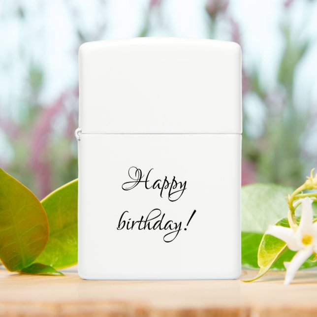 Happy birthday zippo lighter | Zazzle