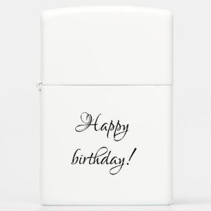 Happy birthday zippo lighter