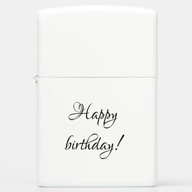 Happy birthday zippo lighter | Zazzle