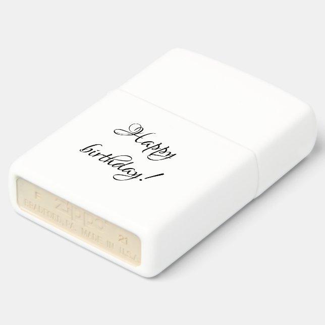 Happy birthday zippo lighter | Zazzle