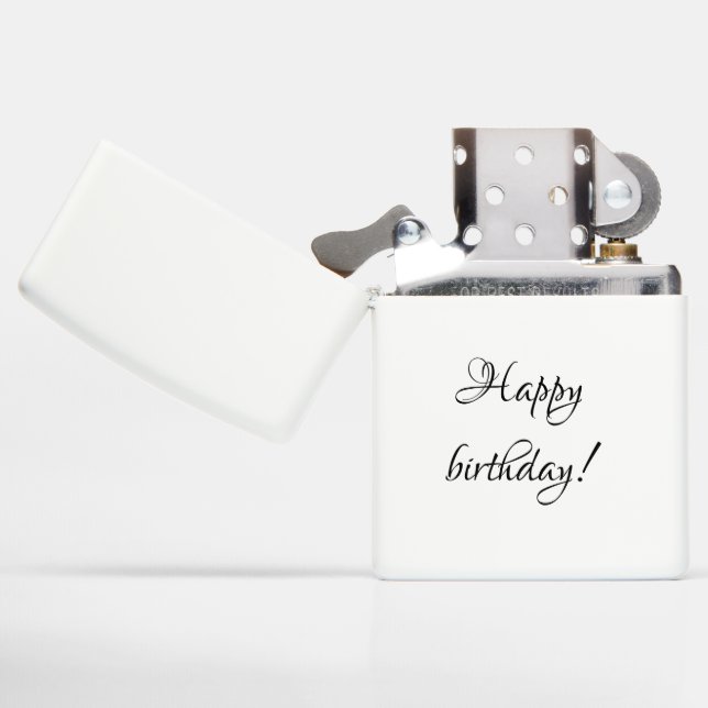 Happy birthday zippo lighter | Zazzle