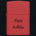 Happy Birthday Zippo Lighter<br><div class="desc">Celebrate any special occasion with our **Zippo Lighter Gift** – perfect for birthdays, Valentine’s Day, anniversaries, or weddings. This iconic and durable Zippo lighter makes a thoughtful and timeless gift that can be personalized to make it truly unique. Whether engraved with a special message, name, or date, it’s a meaningful...</div>