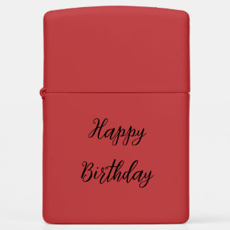 Happy Birthday Zippo Lighter