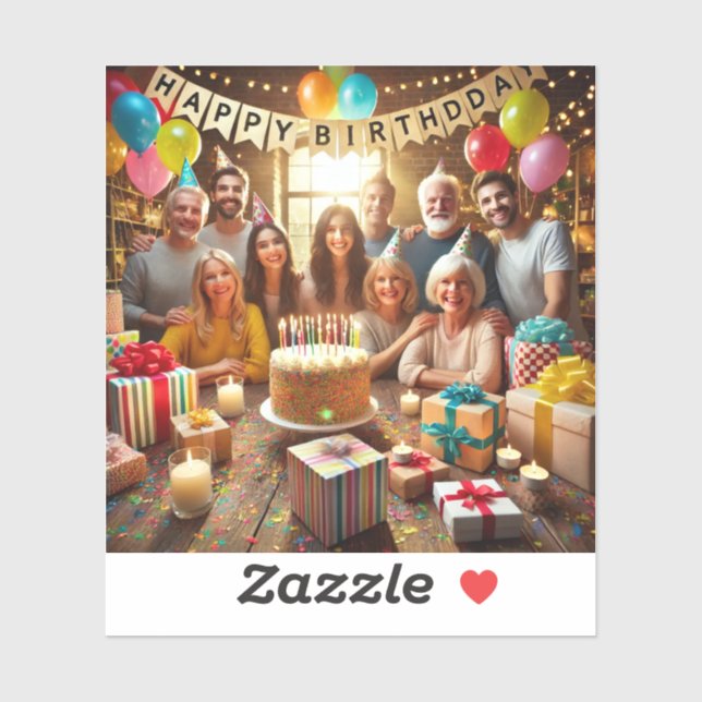 Happy birthdays stickers2024/2025 sticker (Sheet)