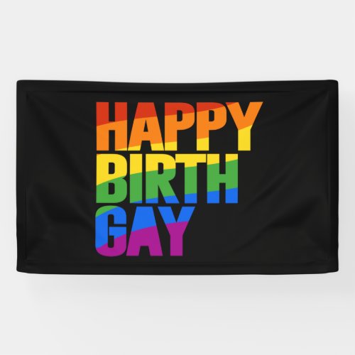 Happy Birthgay Banner