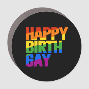 Happy Birthgay Car Magnet